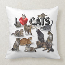 I love Cats pillows