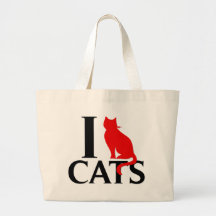 I Love Cats Tote Bag