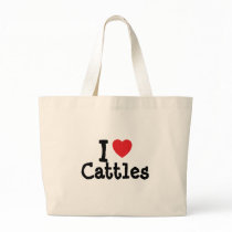 I love Cattles heart custom personalized bags
