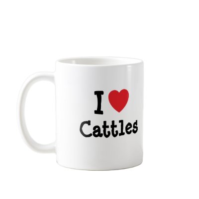 I love Cattles heart custom personalized Mug by funnycustomtshirts