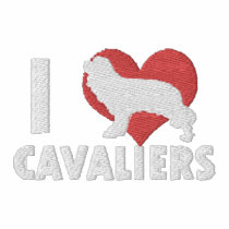 I Love Cavaliers Embroidered Shirt (Hoodie) embroidered shirts