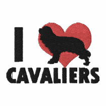 I Love Cavaliers Embroidered Shirt (Long Sleeve) embroidered shirts