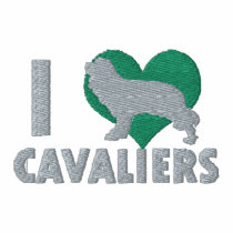 I Love Cavaliers Embroidered Shirt (T-Shirt) embroidered shirts