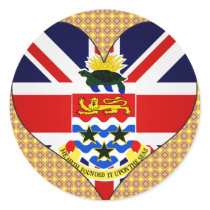 I Love Cayman Islands Round Sticker