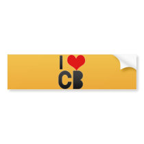 I Love CB Bumper Sticker