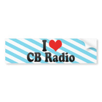 I Love CB Radio Bumper Sticker