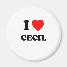 I love Cecil Magnets