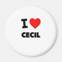 I love Cecil Refrigerator Magnet