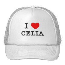I Love Celia Hat