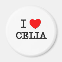 I Love Celia Magnets