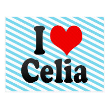 I love Celia Postcards
