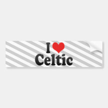 I Love Celtic Bumper Sticker