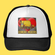 I Love Cement Mixer Trucks Hat hats