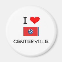 I Love Centerville Tennessee Magnets
