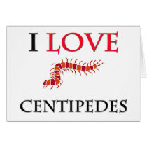 I Love Centipedes cards
