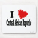 I Love Central African Republic mousepads by Rep_Yo_City I Love Central African Republic mousepads
