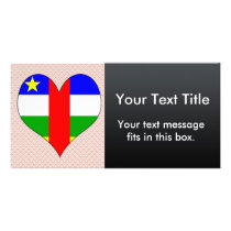 I Love Central African Republic Custom Photo Card
