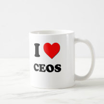 I Love Ceos Coffee Mugs