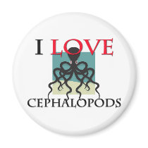 I Love Cephalopods magnets
