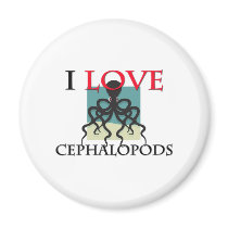I Love Cephalopods magnets