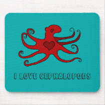 I love cephalopods mouse pad mousepads