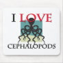 I Love Cephalopods Mouse Mats