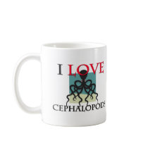 I Love Cephalopods mugs