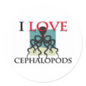 I Love Cephalopods stickers by tshirtshirts I Love Cephalopods stickers