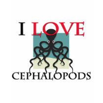 I Love Cephalopods t-shirts