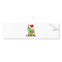 I Love Cereal bumper stickers by foodshirts I Love Cereal bumper stickers