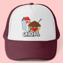I LOVE CEREAL hats