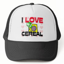 I Love Cereal hats by foodshirts I Love Cereal hats