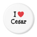 I love Cesar heart custom personalized magnets