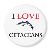 I Love Cetaceans magnets