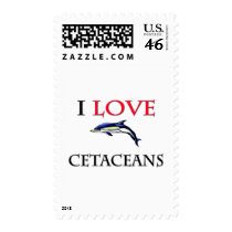 I Love Cetaceans postage
