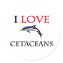 I Love Cetaceans stickers