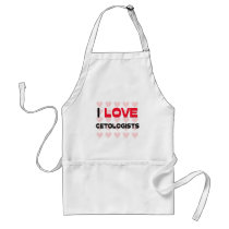 I LOVE CETOLOGISTS aprons by professions I LOVE CETOLOGISTS aprons