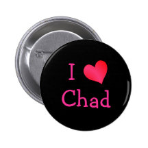 I Love Chad Buttons