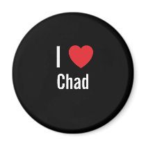 I love Chad magnets by funnycustomtshirts I love Chad magnets