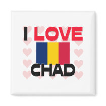 I Love Chad magnets by tshirtshirts I Love Chad magnets
