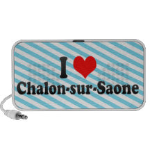 I Love Chalon-sur-Saone, France Portable Speakers