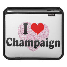 I Love Champaign, United States iPad Sleeve