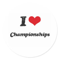 I love Championships Sticker
