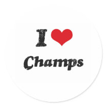 I love Champs Sticker