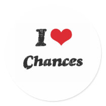 I love Chances Stickers