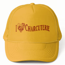 I Love Charcuterie hats