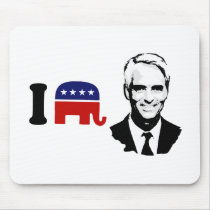 I Love Charlie Crist Mouse Pads
