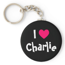 I Love Charlie keychains