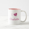 I Love Charlotte mug