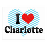 I Love Charlotte Post Card